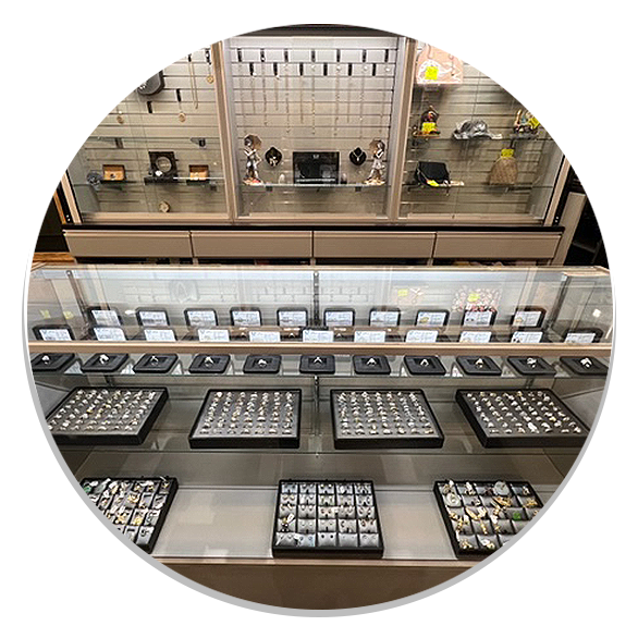 slider-circle2 Pawn shop jewelry display cases