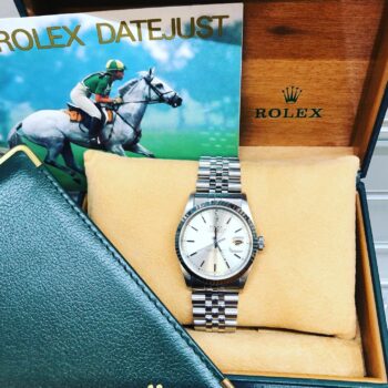 Rolex Datejust watch in box